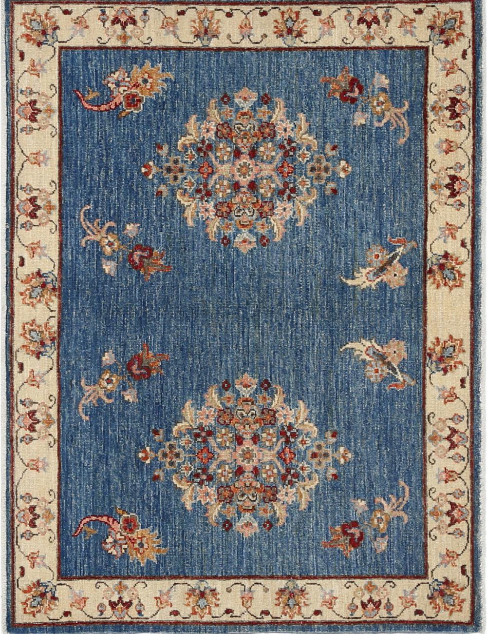 Hand Knotted Ziegler Farhan Wool Rug - 3'0'' x 4'0''