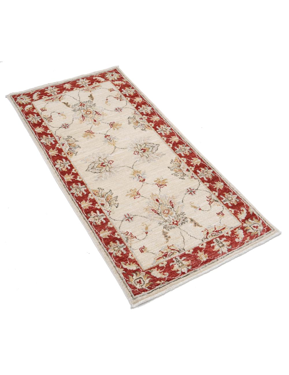 Hand Knotted Ziegler Farhan Wool Rug - 2'0'' x 4'1'' Arteverk Arteverk Rugs