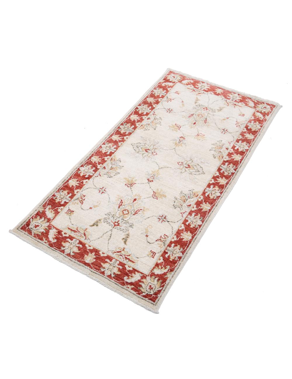 Hand Knotted Ziegler Farhan Wool Rug - 2'0'' x 4'1'' Arteverk Arteverk Rugs