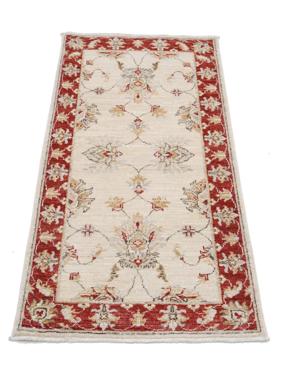 Hand Knotted Ziegler Farhan Wool Rug - 2'0'' x 4'1'' Arteverk Arteverk Rugs