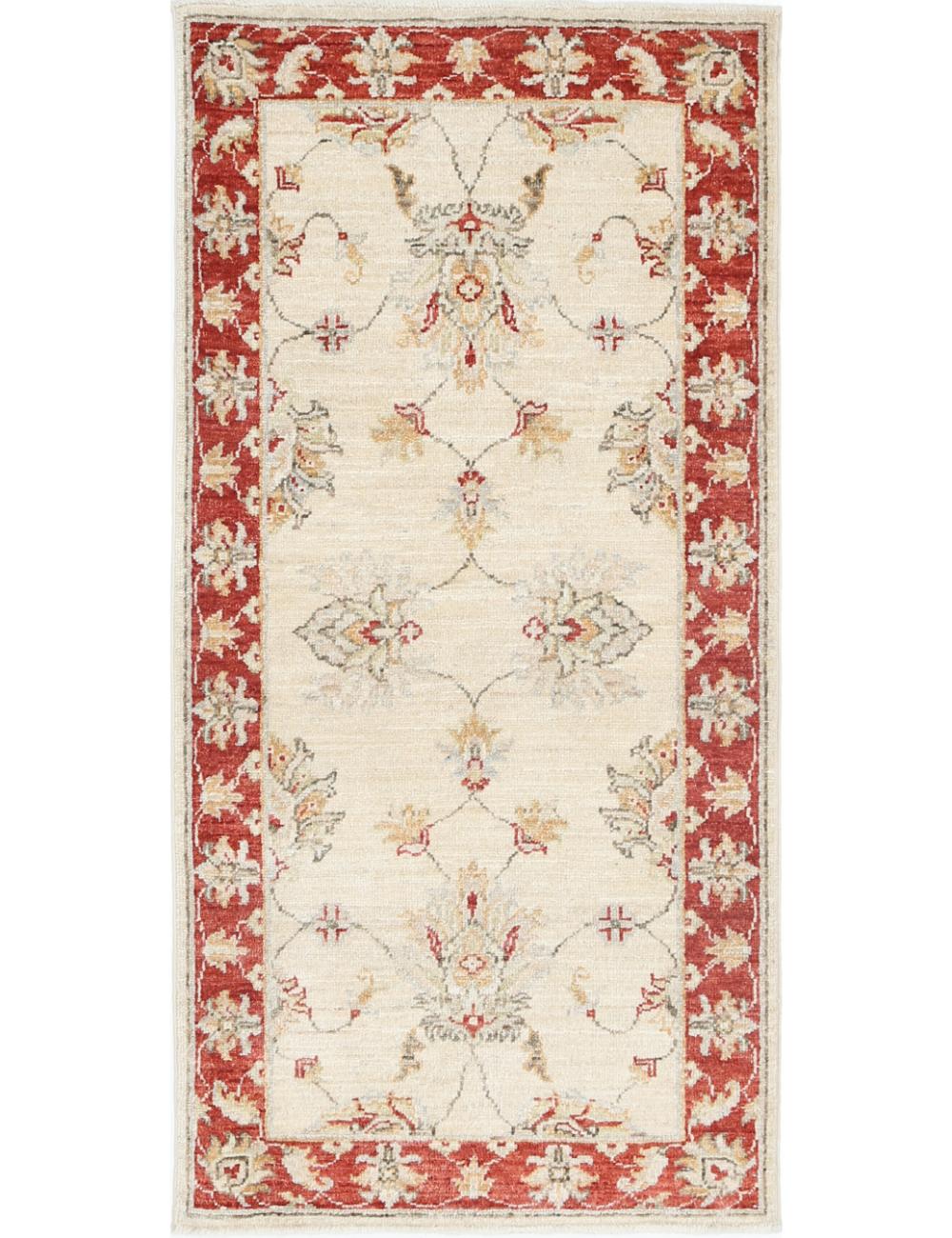 Hand Knotted Ziegler Farhan Wool Rug - 2'0'' x 4'1''