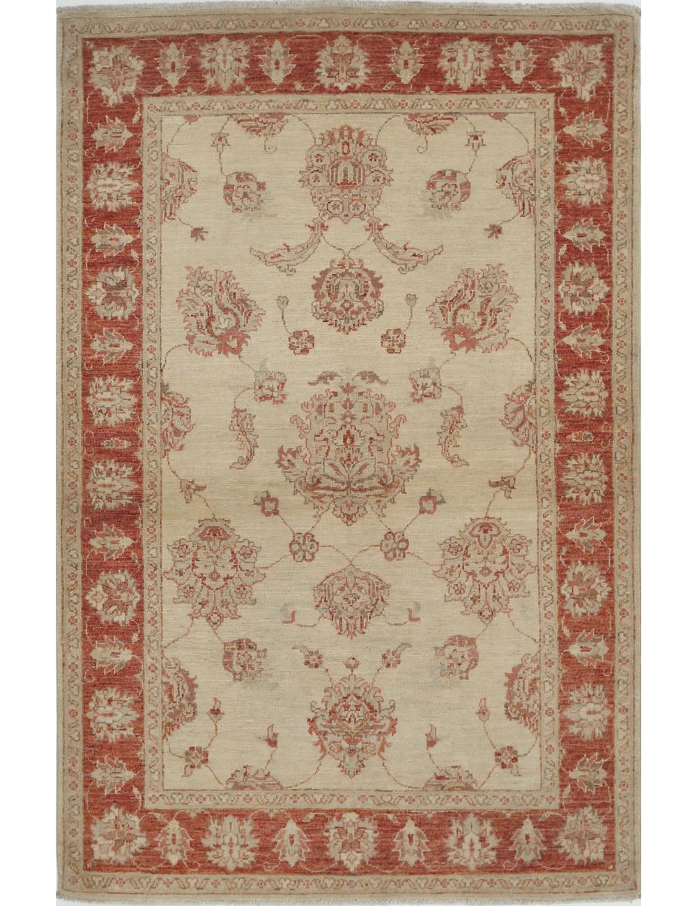 Hand Knotted Ziegler Farhan Wool Rug - 3'11'' x 6'1''