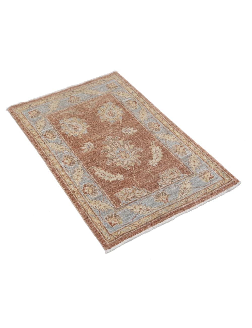 Hand Knotted Ziegler Farhan Wool Rug - 2'2'' x 3'1'' Arteverk Arteverk Rugs