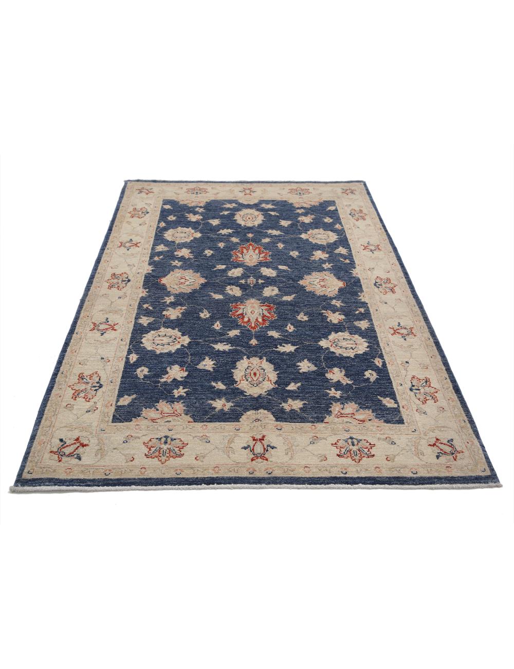 Hand Knotted Ziegler Farhan Wool Rug - 3'11'' x 6'2'' Arteverk Arteverk Rugs