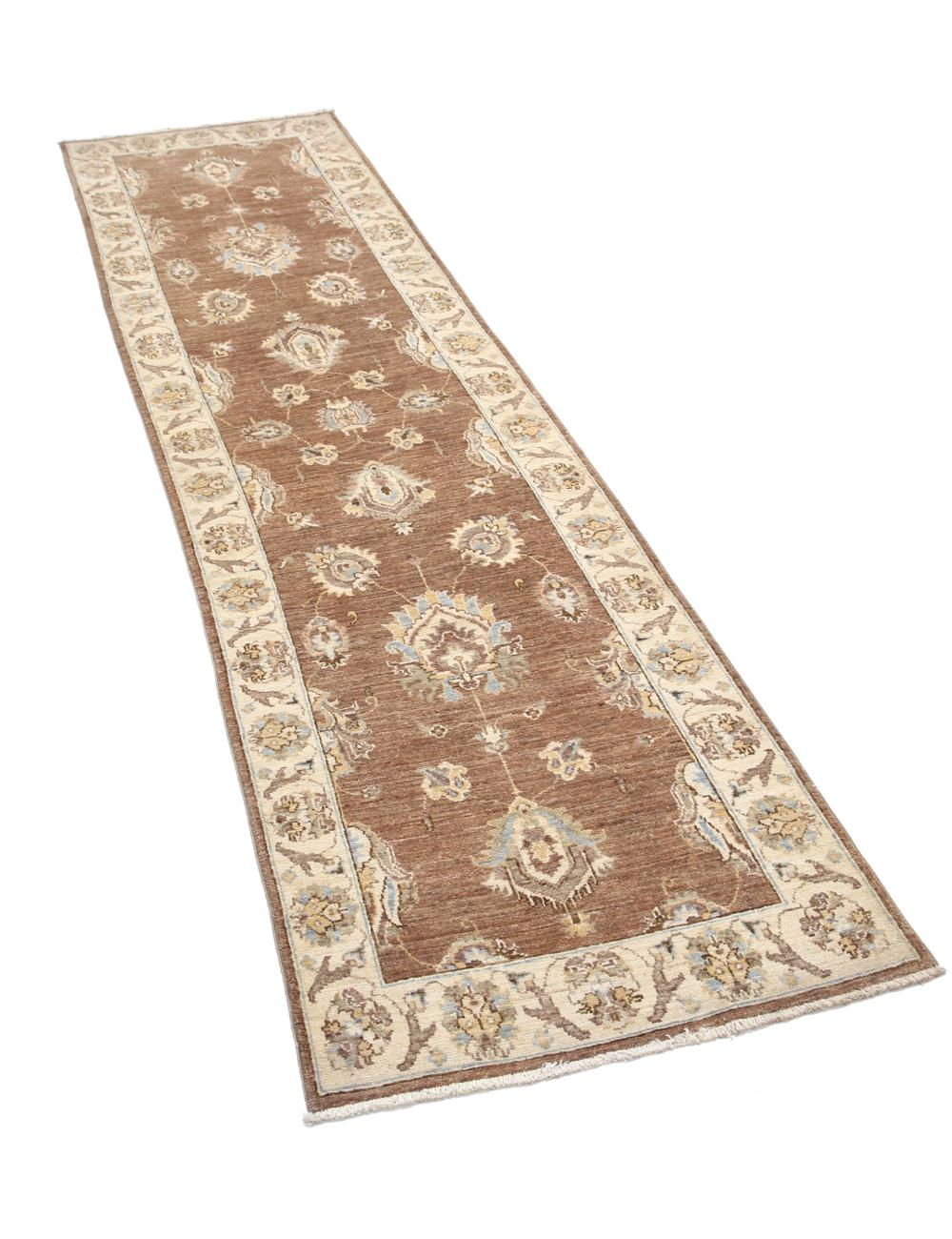 Hand Knotted Ziegler Farhan Wool Rug - 2'4'' x 8'6'' Arteverk Arteverk Rugs