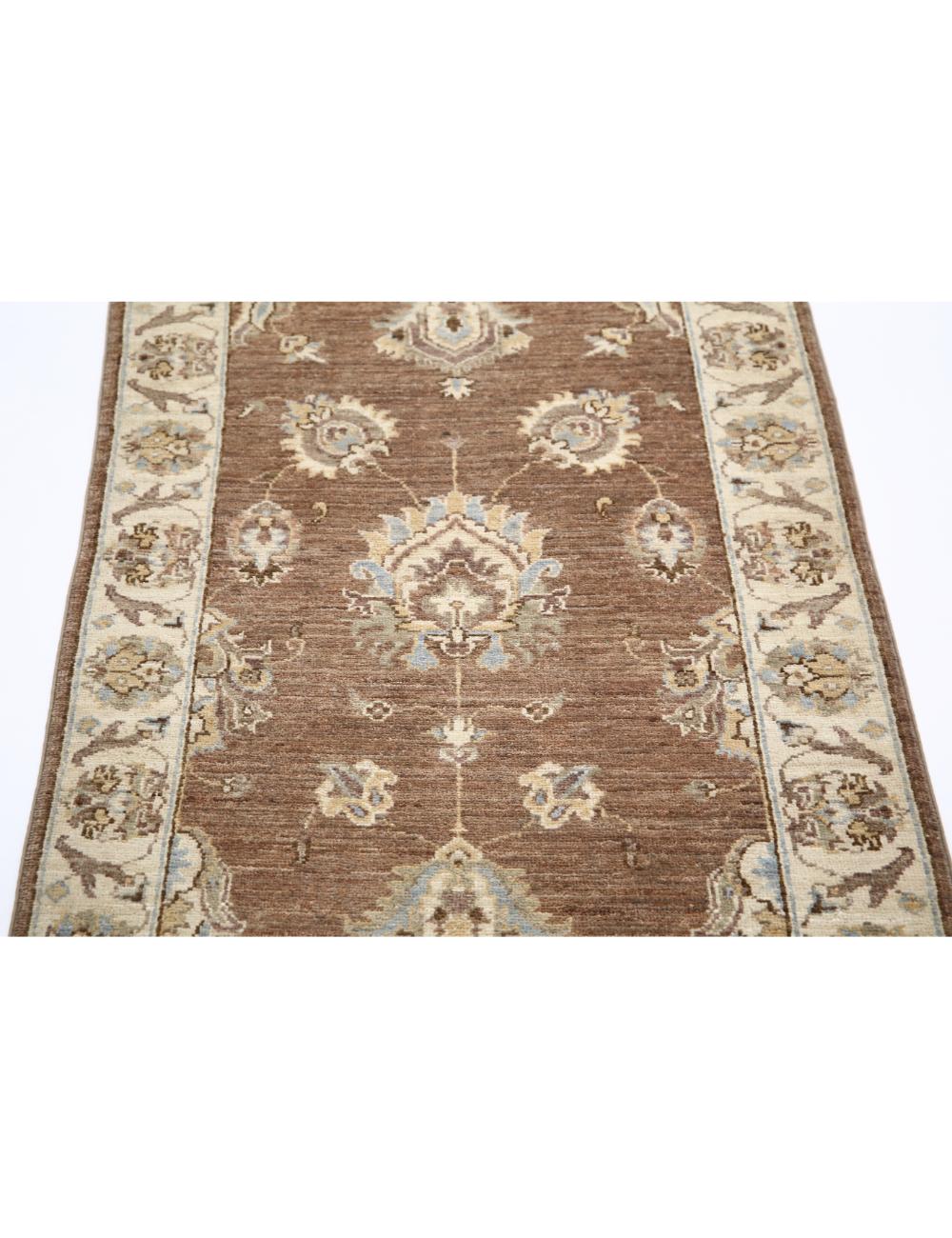 Hand Knotted Ziegler Farhan Wool Rug - 2'4'' x 8'6'' Arteverk Arteverk Rugs