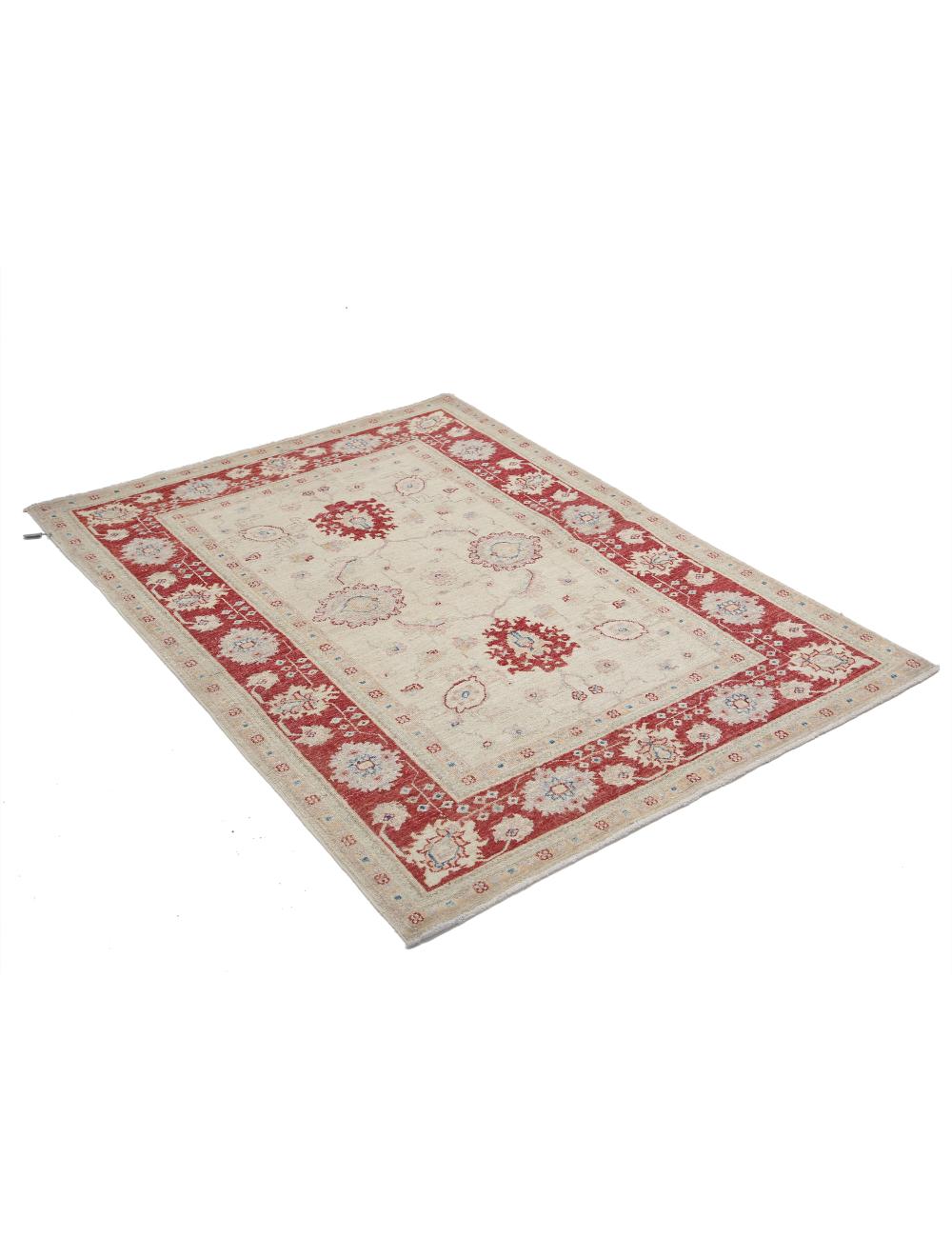 Hand Knotted Ziegler Farhan Wool Rug - 3'10'' x 5'2'' Arteverk Arteverk Rugs