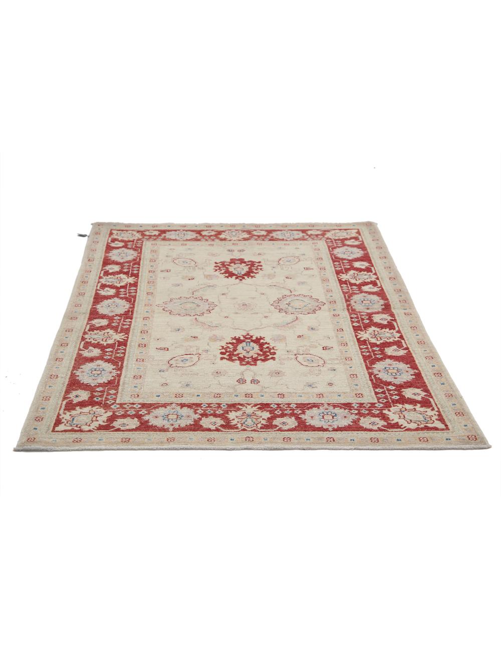 Hand Knotted Ziegler Farhan Wool Rug - 3'10'' x 5'2'' Arteverk Arteverk Rugs