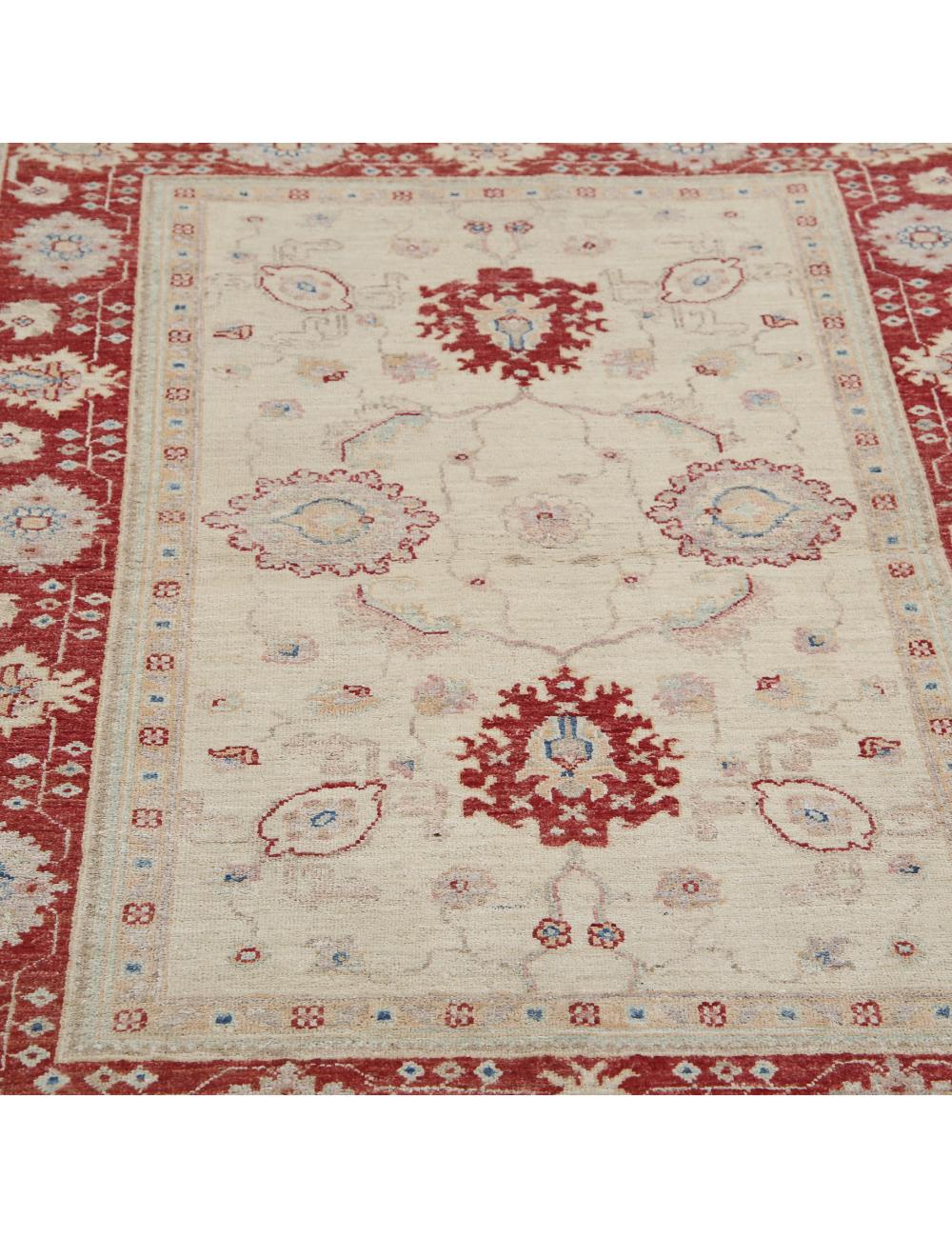 Hand Knotted Ziegler Farhan Wool Rug - 3'10'' x 5'2'' Arteverk Arteverk Rugs