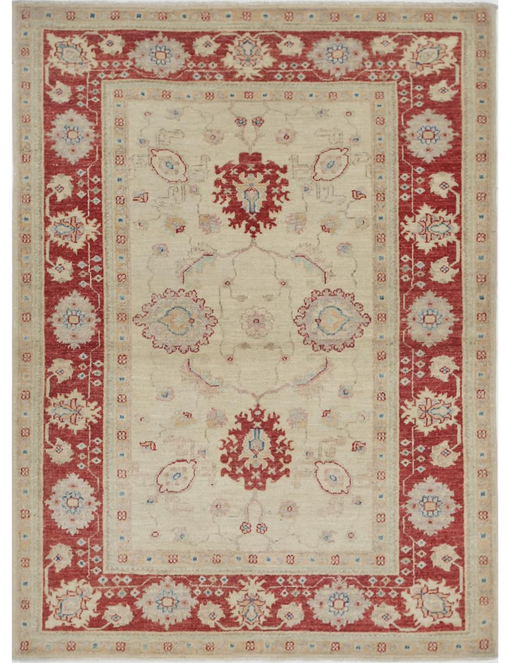 Hand Knotted Ziegler Farhan Wool Rug - 3'10'' x 5'2''