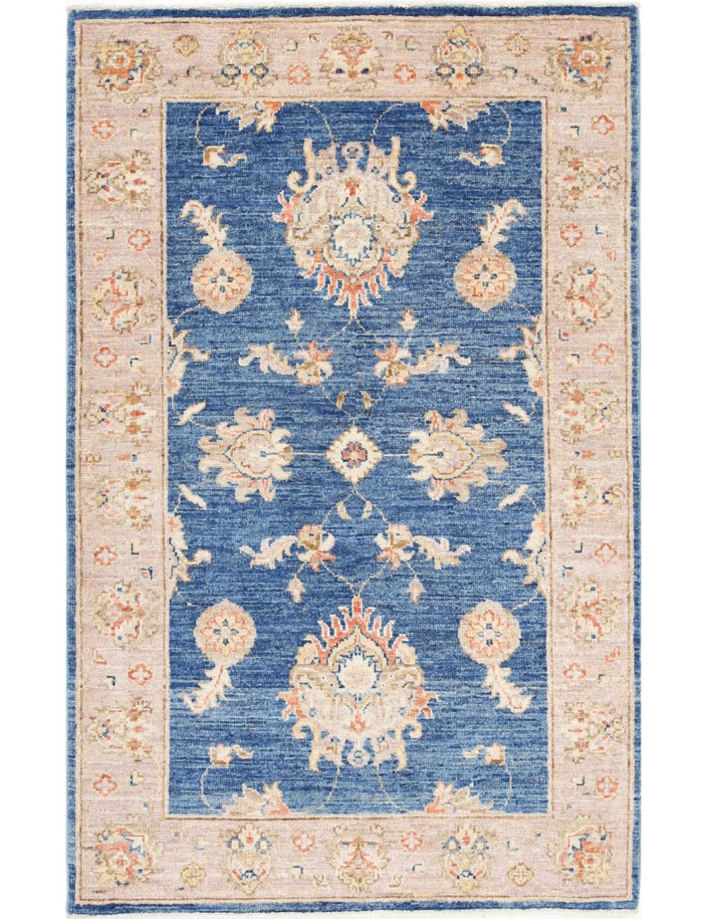 Hand Knotted Ziegler Farhan Wool Rug - 2'7'' x 4'0''