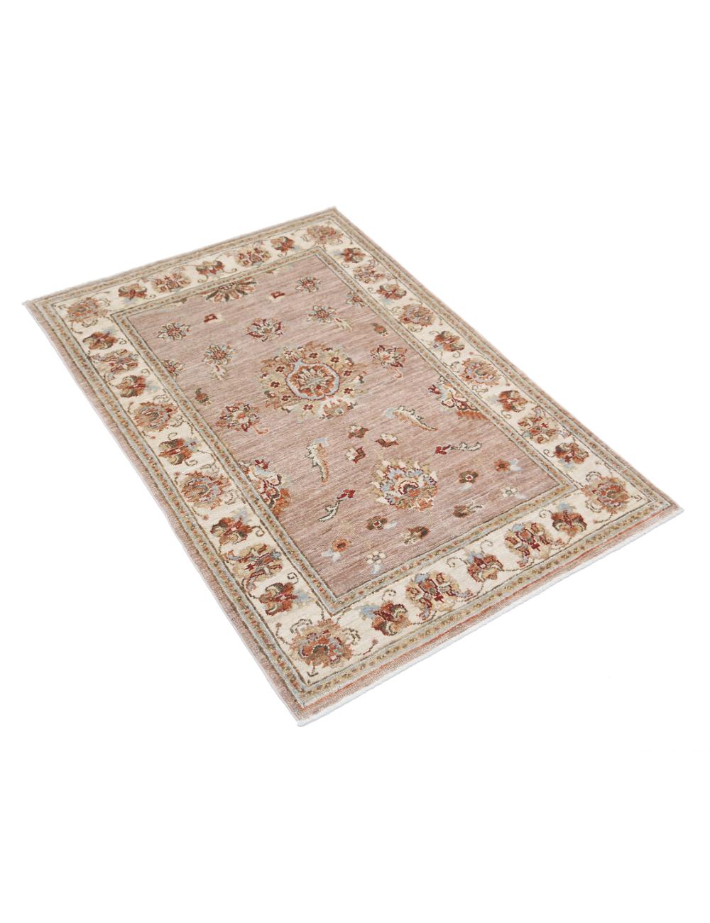 Hand Knotted Ziegler Farhan Wool Rug - 2'8'' x 3'9'' Arteverk Arteverk Rugs
