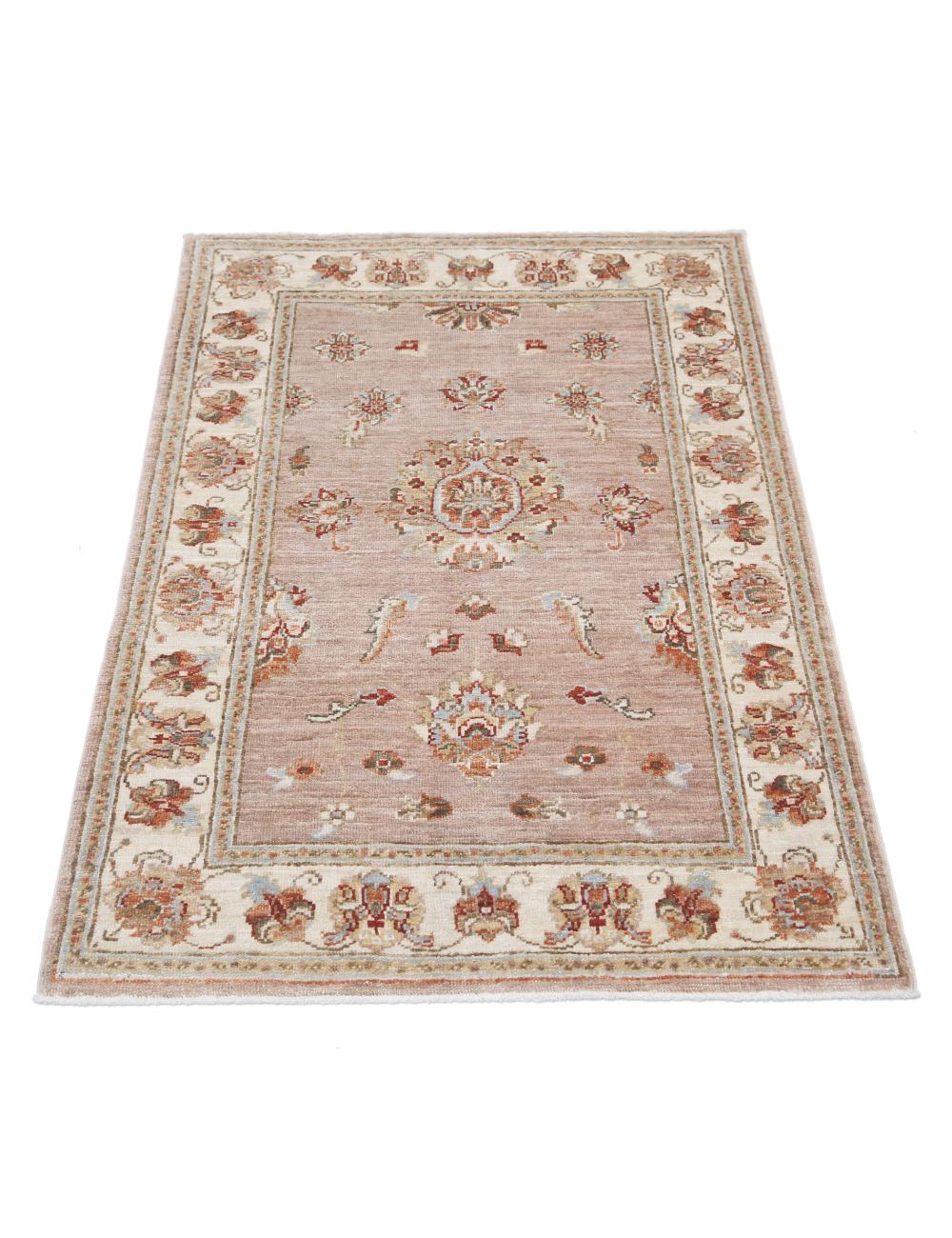Hand Knotted Ziegler Farhan Wool Rug - 2'8'' x 3'9'' Arteverk Arteverk Rugs