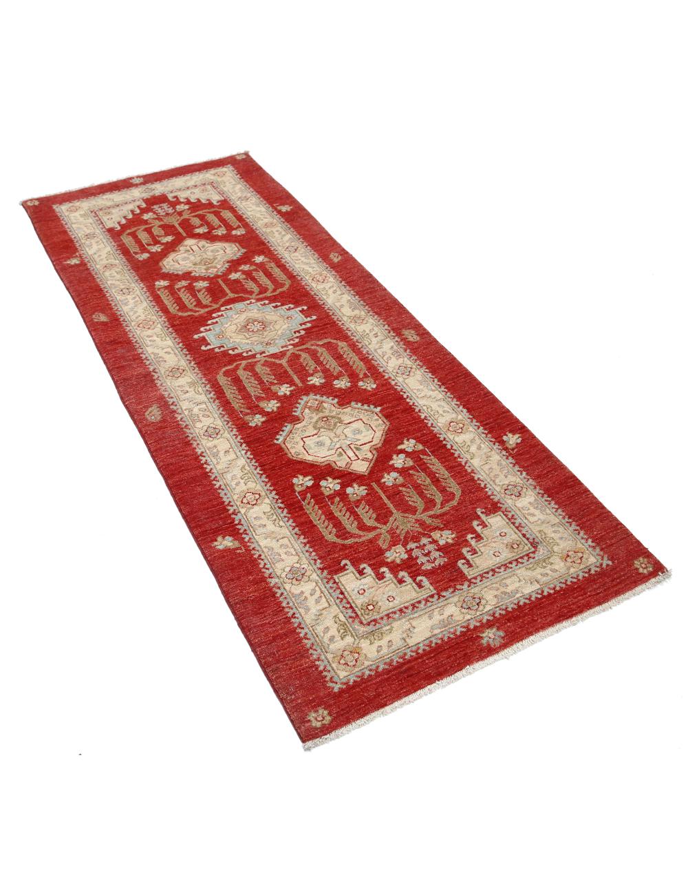 Hand Knotted Ziegler Farhan Wool Rug - 2'8'' x 6'6'' Arteverk Arteverk Rugs