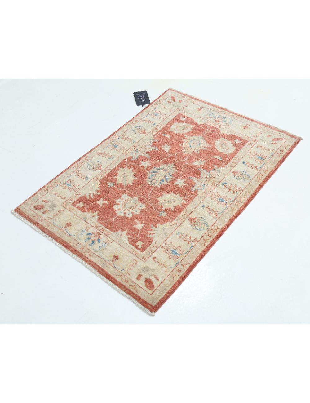 Hand Knotted Ziegler Farhan Wool Rug - 2'7'' x 3'9'' Arteverk Arteverk Rugs