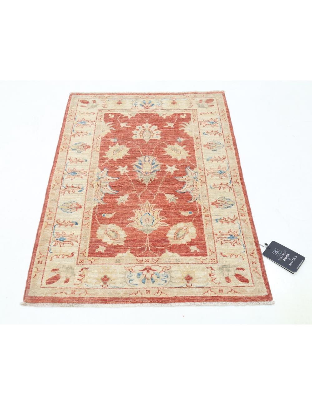 Hand Knotted Ziegler Farhan Wool Rug - 2'7'' x 3'9'' Arteverk Arteverk Rugs