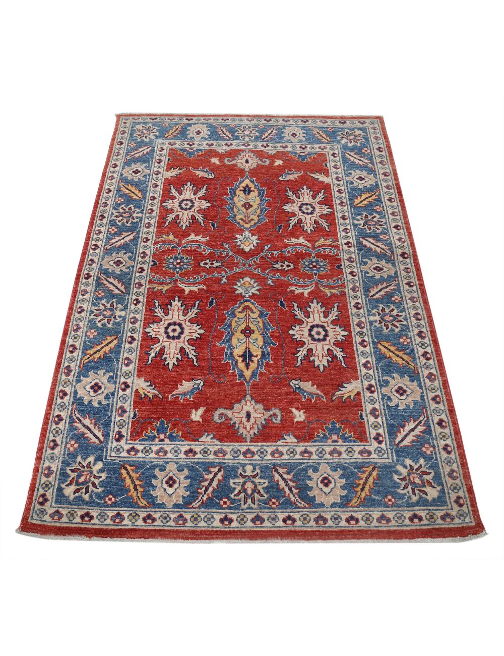 Hand Knotted Ziegler Farhan Wool Rug - 3'4'' x 5'0'' Arteverk Arteverk Rugs