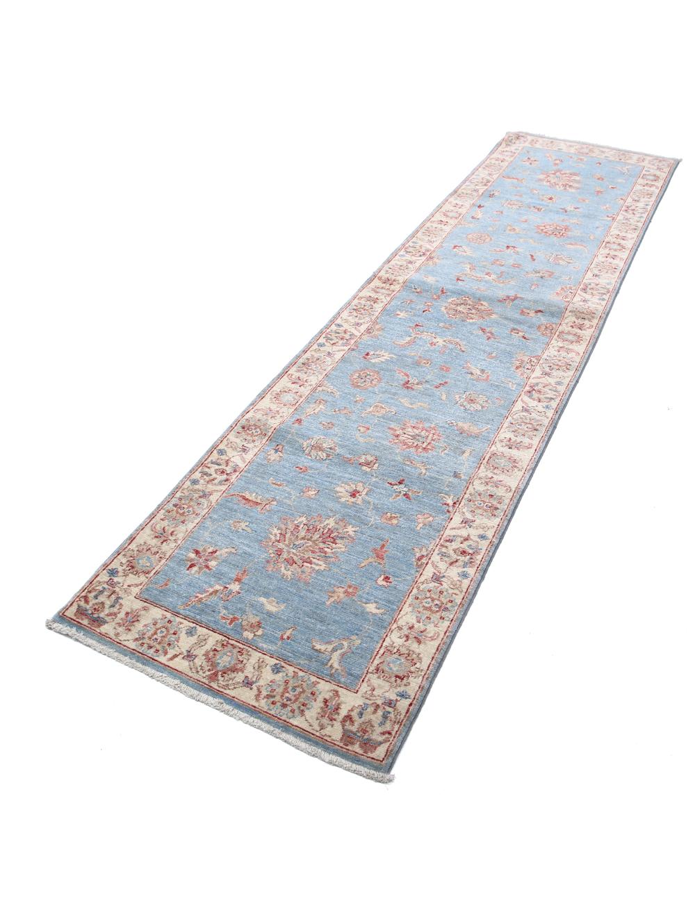 Hand Knotted Ziegler Farhan Wool Rug - 2'6'' x 9'9'' Arteverk Arteverk Rugs