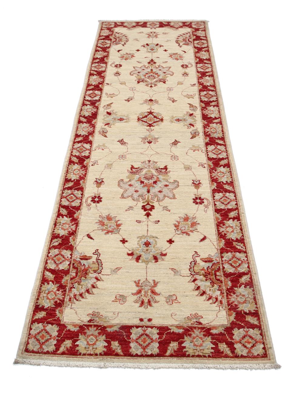 Hand Knotted Ziegler Farhan Wool Rug - 2'7'' x 8'4'' Arteverk Arteverk Rugs