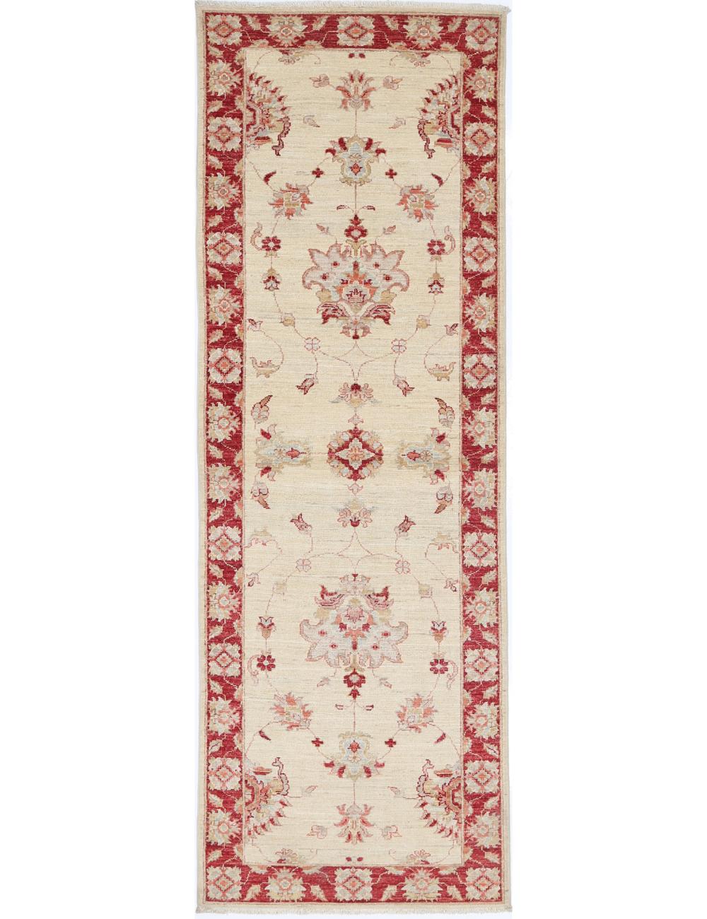 Hand Knotted Ziegler Farhan Wool Rug - 2'7'' x 8'4''