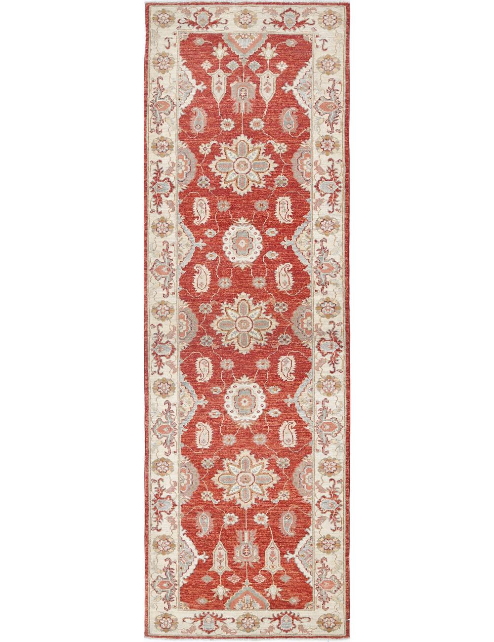 Hand Knotted Ziegler Farhan Wool Rug - 2'7'' x 8'0''