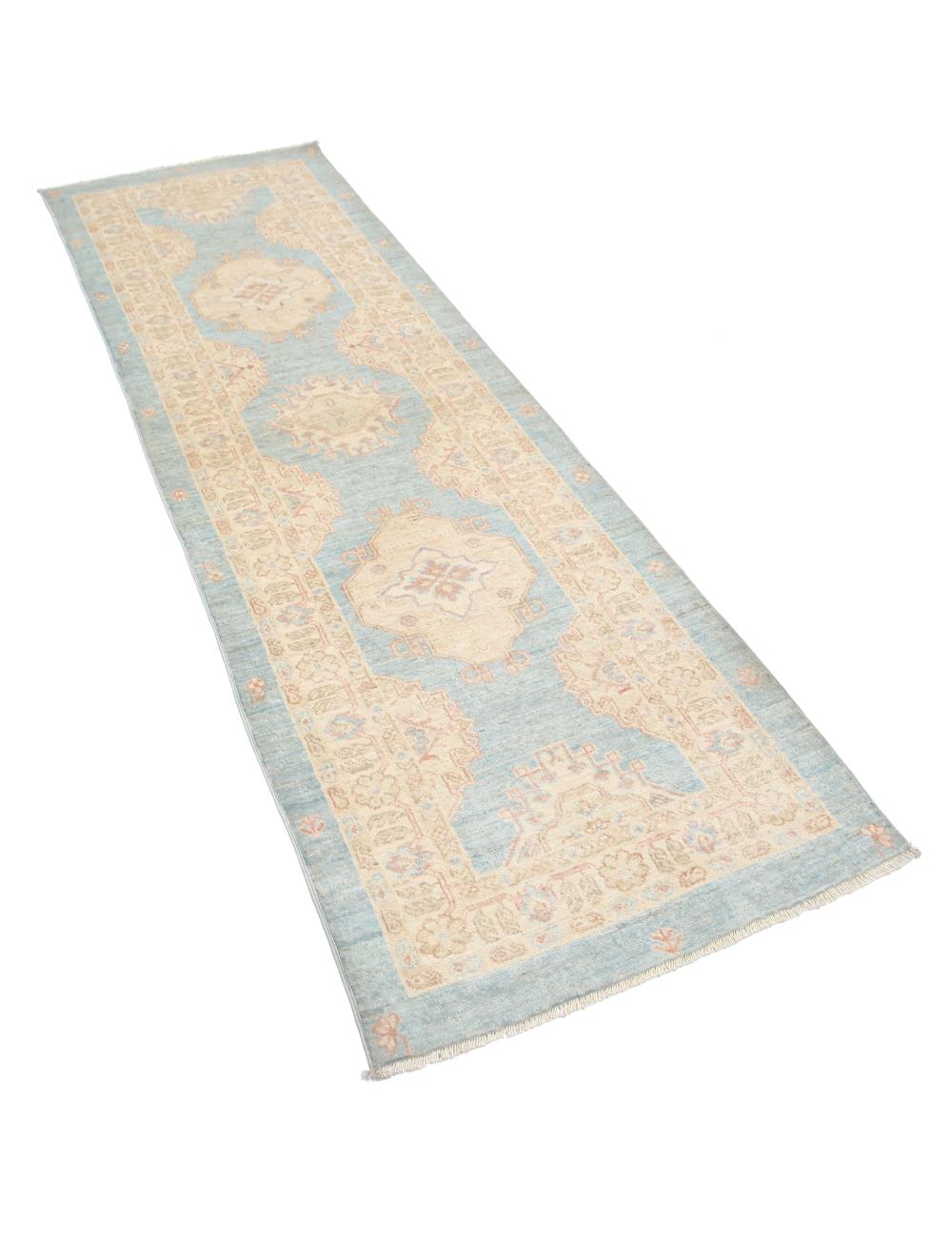 Hand Knotted Ziegler Farhan Wool Rug - 2'7'' x 8'0'' Arteverk Arteverk Rugs