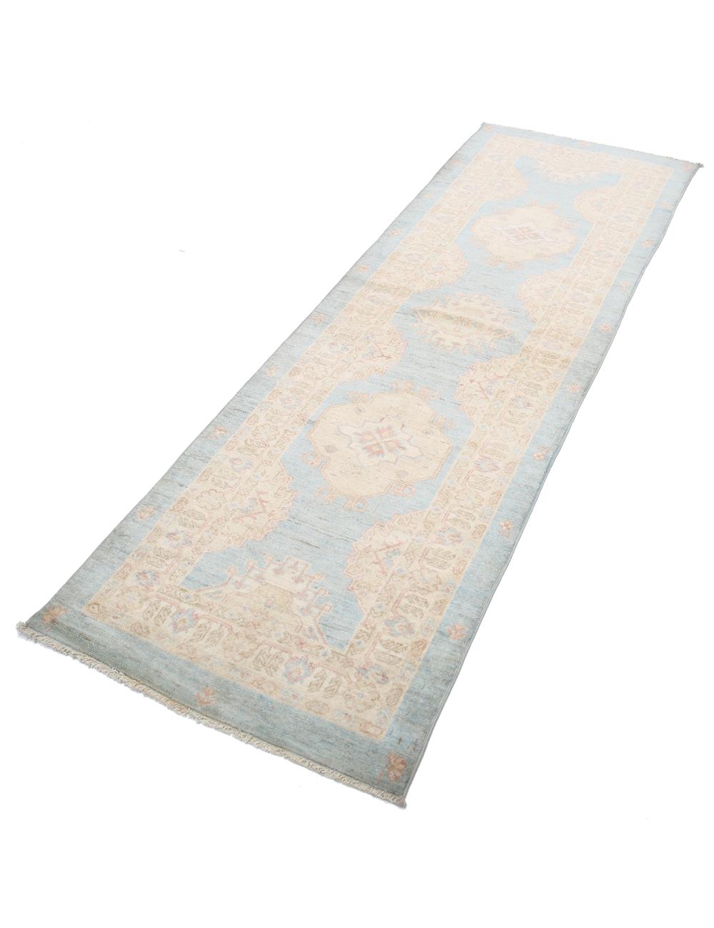 Hand Knotted Ziegler Farhan Wool Rug - 2'7'' x 8'0'' Arteverk Arteverk Rugs