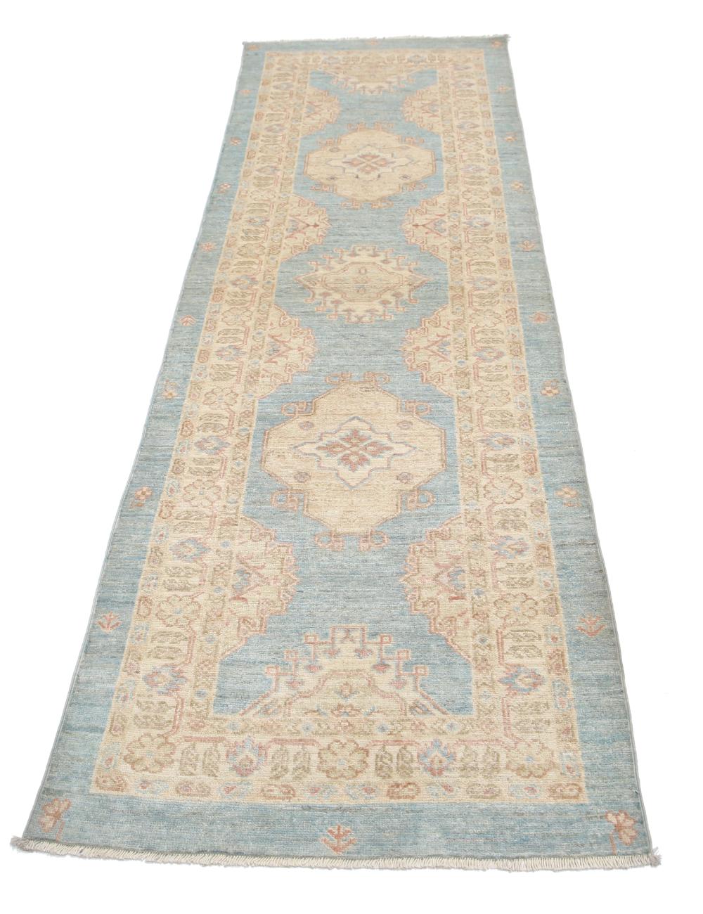 Hand Knotted Ziegler Farhan Wool Rug - 2'7'' x 8'0'' Arteverk Arteverk Rugs