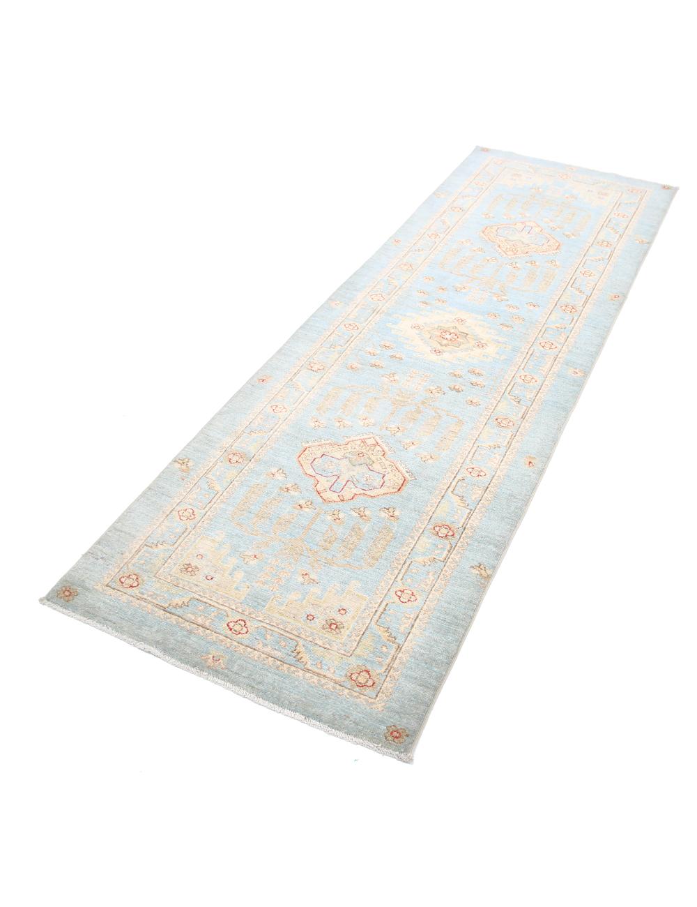 Hand Knotted Ziegler Farhan Wool Rug - 2'8'' x 8'2'' Arteverk Arteverk Rugs