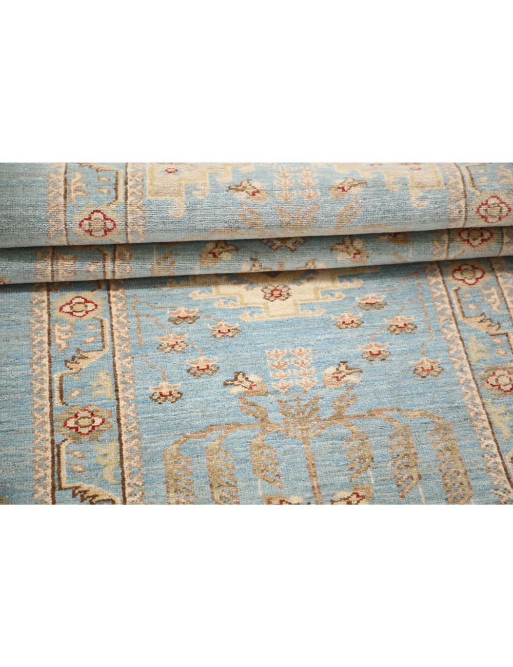 Hand Knotted Ziegler Farhan Wool Rug - 2'8'' x 8'2'' Arteverk Arteverk Rugs
