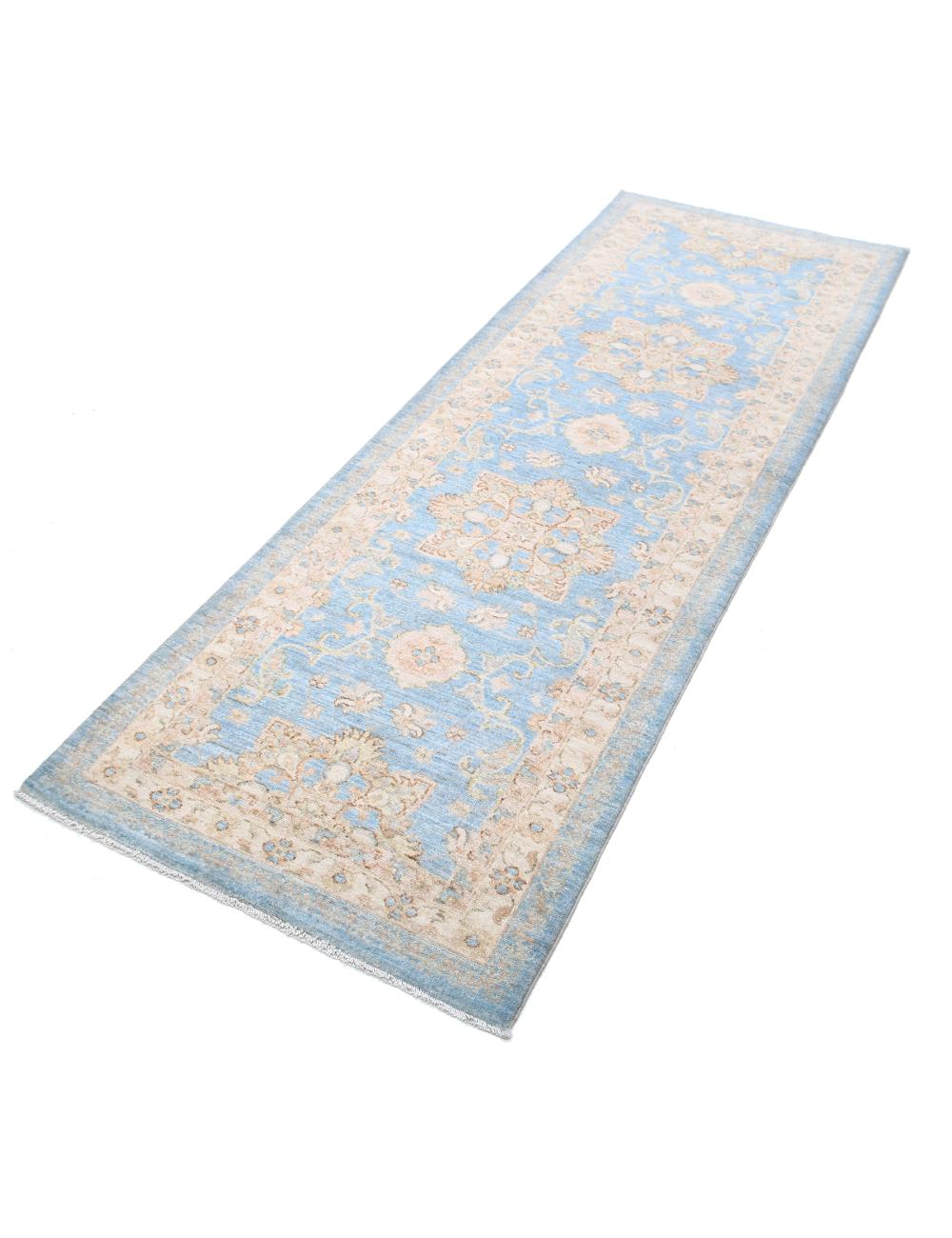 Hand Knotted Ziegler Farhan Wool Rug - 2'9'' x 8'0'' Arteverk Arteverk Rugs