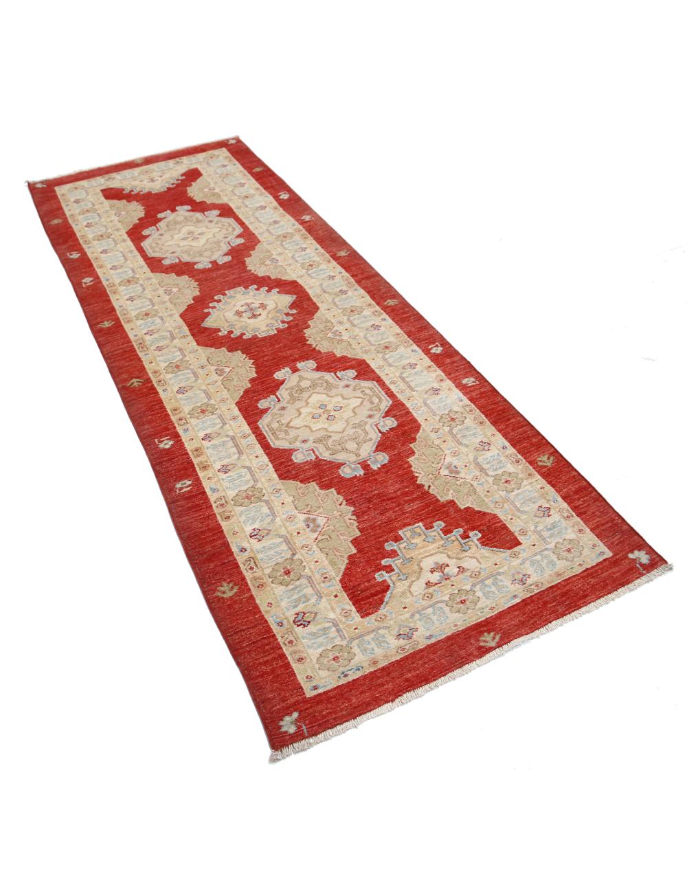Hand Knotted Ziegler Farhan Wool Rug - 2'10'' x 10'7'' Arteverk Arteverk Rugs