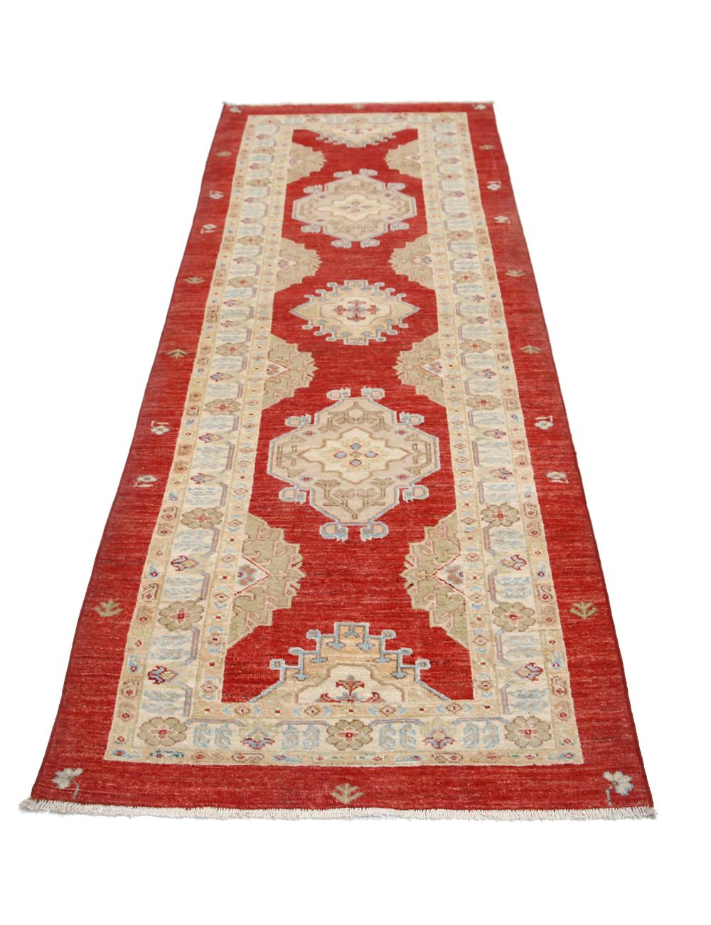 Hand Knotted Ziegler Farhan Wool Rug - 2'10'' x 10'7'' Arteverk Arteverk Rugs