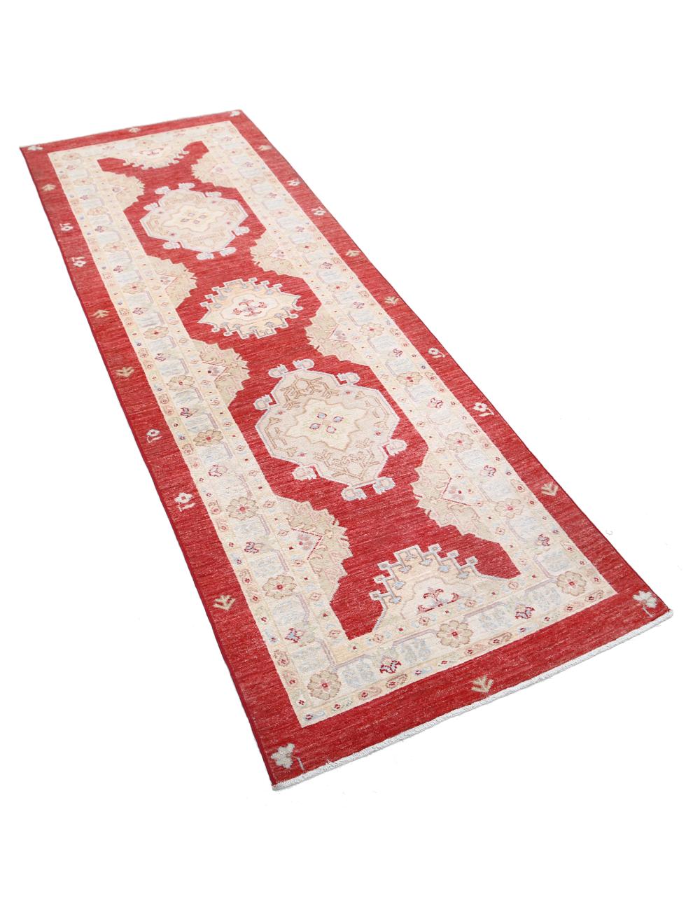 Hand Knotted Ziegler Farhan Wool Rug - 2'7'' x 7'7'' Arteverk Arteverk Rugs