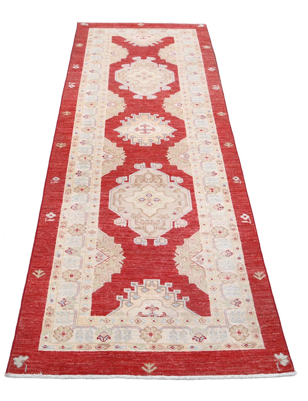 Hand Knotted Ziegler Farhan Wool Rug - 2'7'' x 7'7'' Arteverk Arteverk Rugs