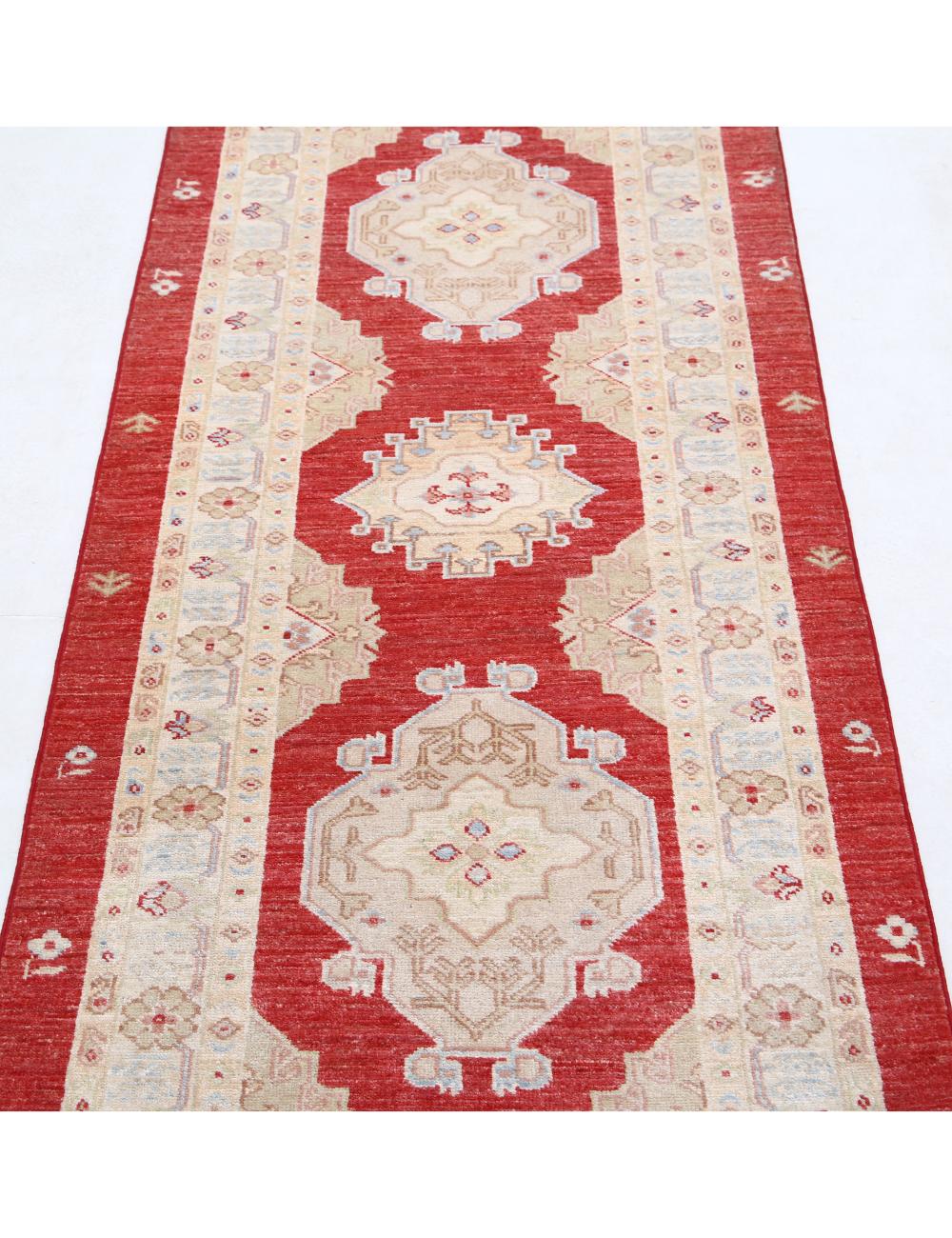Hand Knotted Ziegler Farhan Wool Rug - 2'7'' x 7'7'' Arteverk Arteverk Rugs