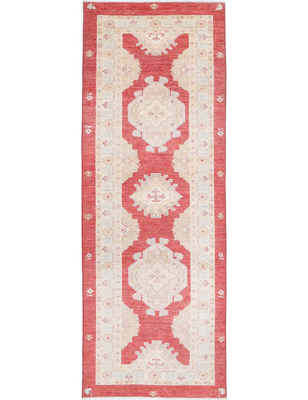 Hand Knotted Ziegler Farhan Wool Rug - 2'7'' x 7'7''