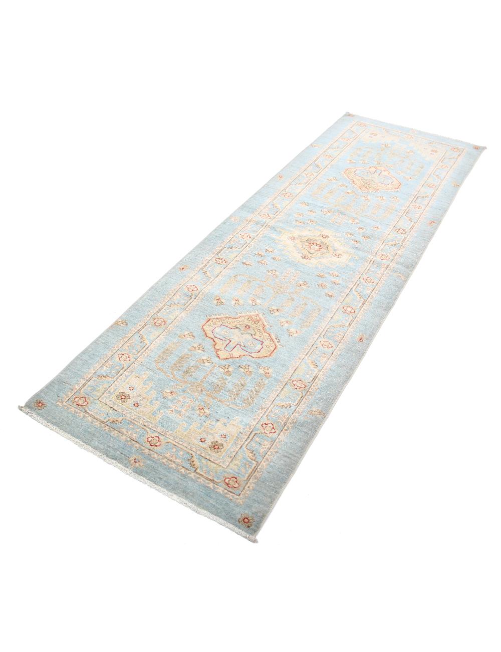 Hand Knotted Ziegler Farhan Wool Rug - 2'9'' x 8'2'' Arteverk Arteverk Rugs