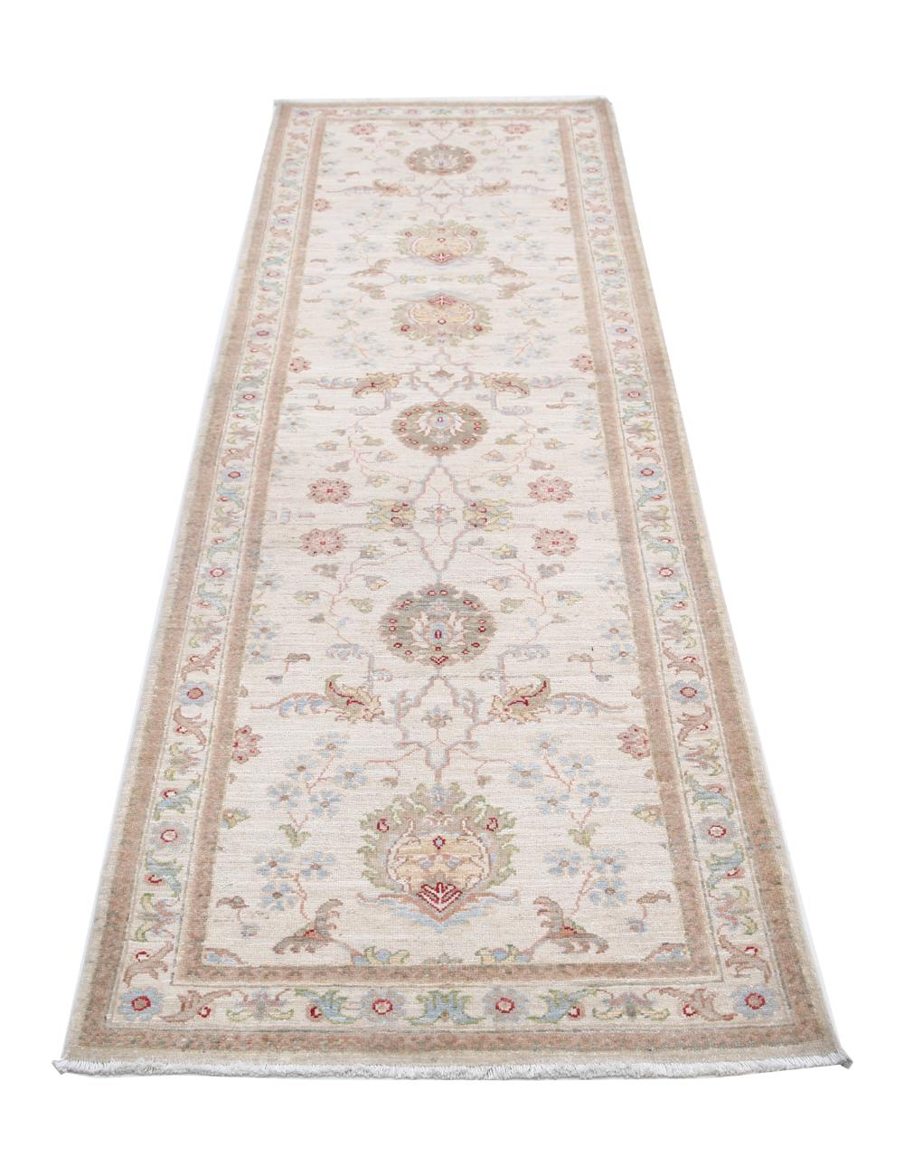 Hand Knotted Ziegler Farhan Wool Rug - 2'8'' x 8'4'' Arteverk Arteverk Rugs