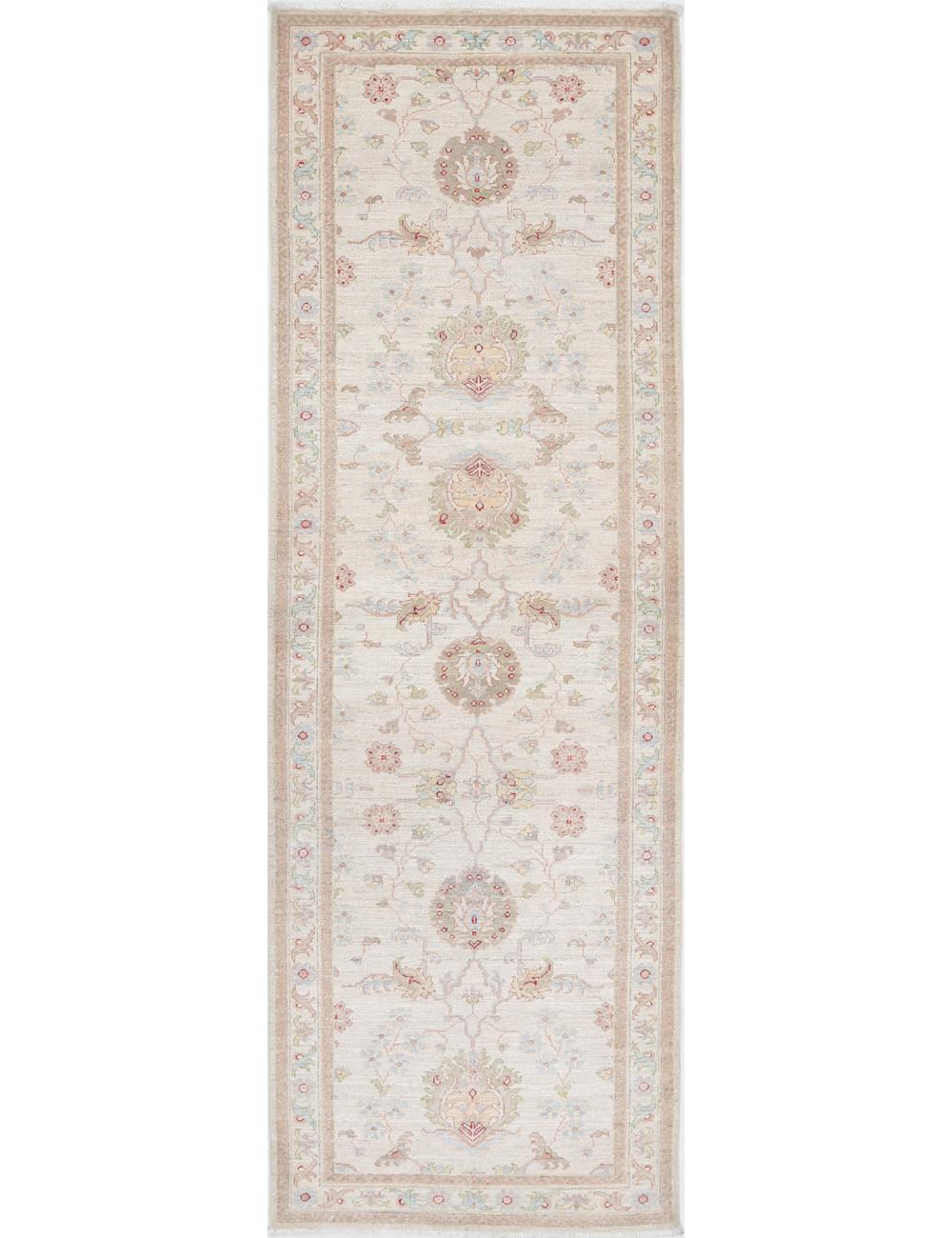 Hand Knotted Ziegler Farhan Wool Rug - 2'8'' x 8'4''