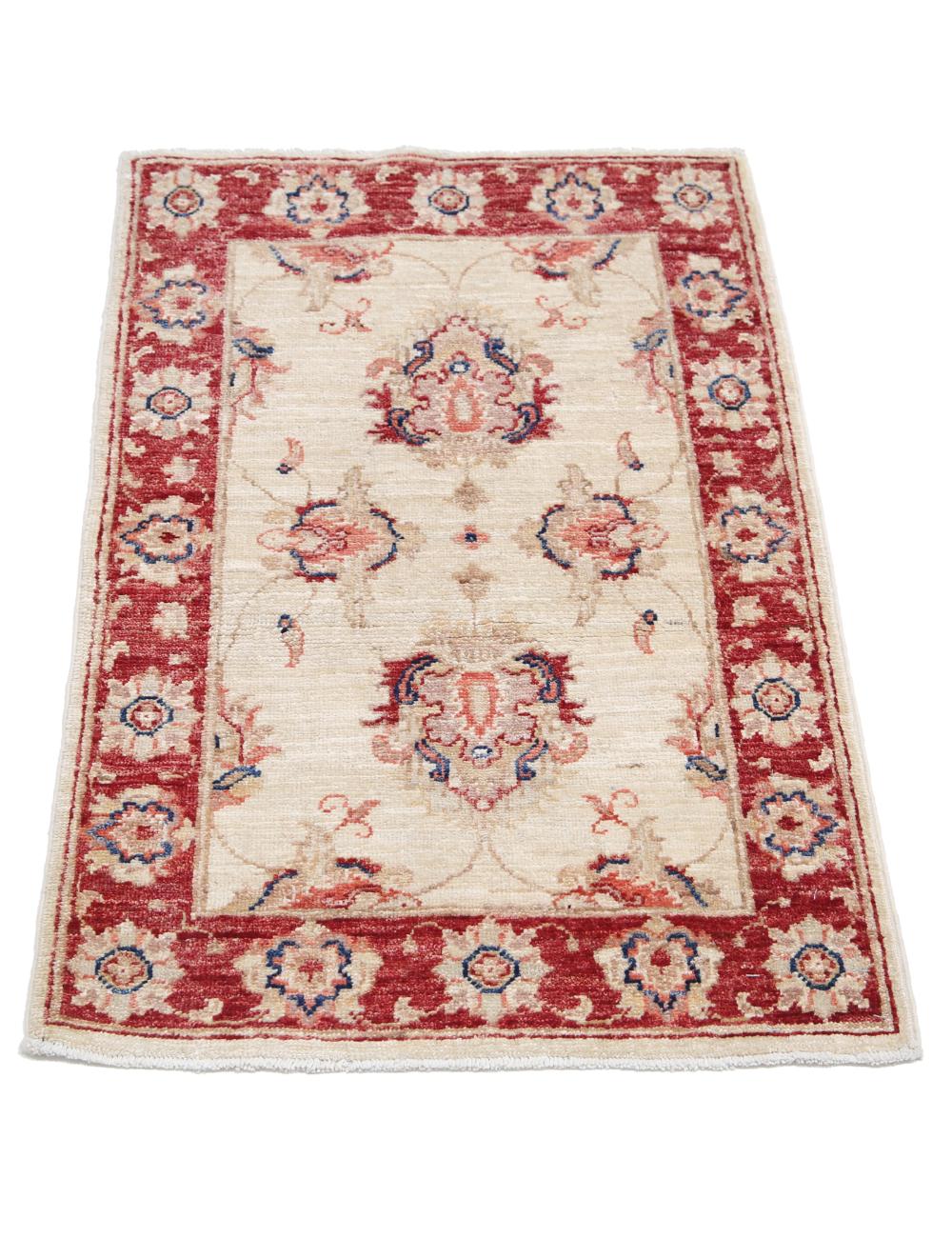 Hand Knotted Ziegler Farhan Wool Rug - 1'11'' x 2'11'' Arteverk Arteverk Rugs
