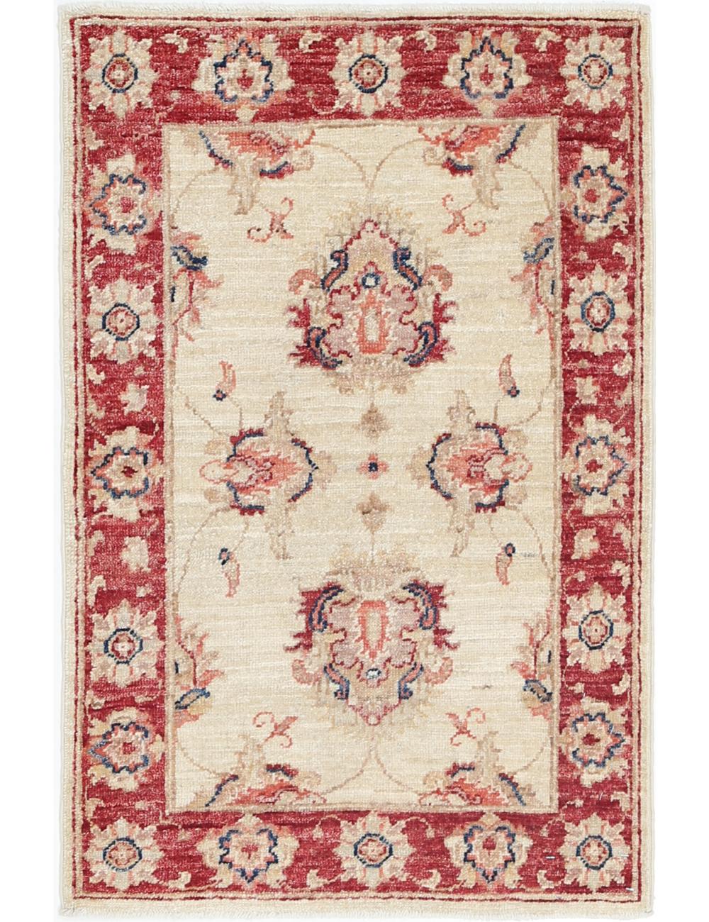 Hand Knotted Ziegler Farhan Wool Rug - 1'11'' x 2'11''
