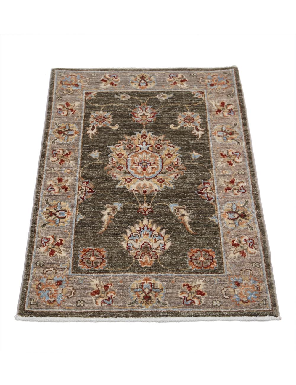 Hand Knotted Ziegler Farhan Wool Rug - 2'0'' x 2'11'' Arteverk Arteverk Rugs