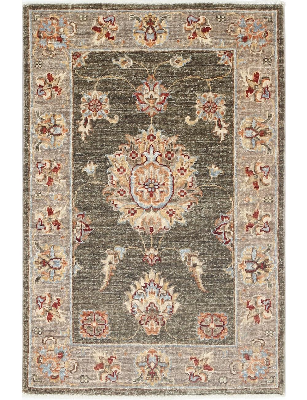Hand Knotted Ziegler Farhan Wool Rug - 2'0'' x 2'11''