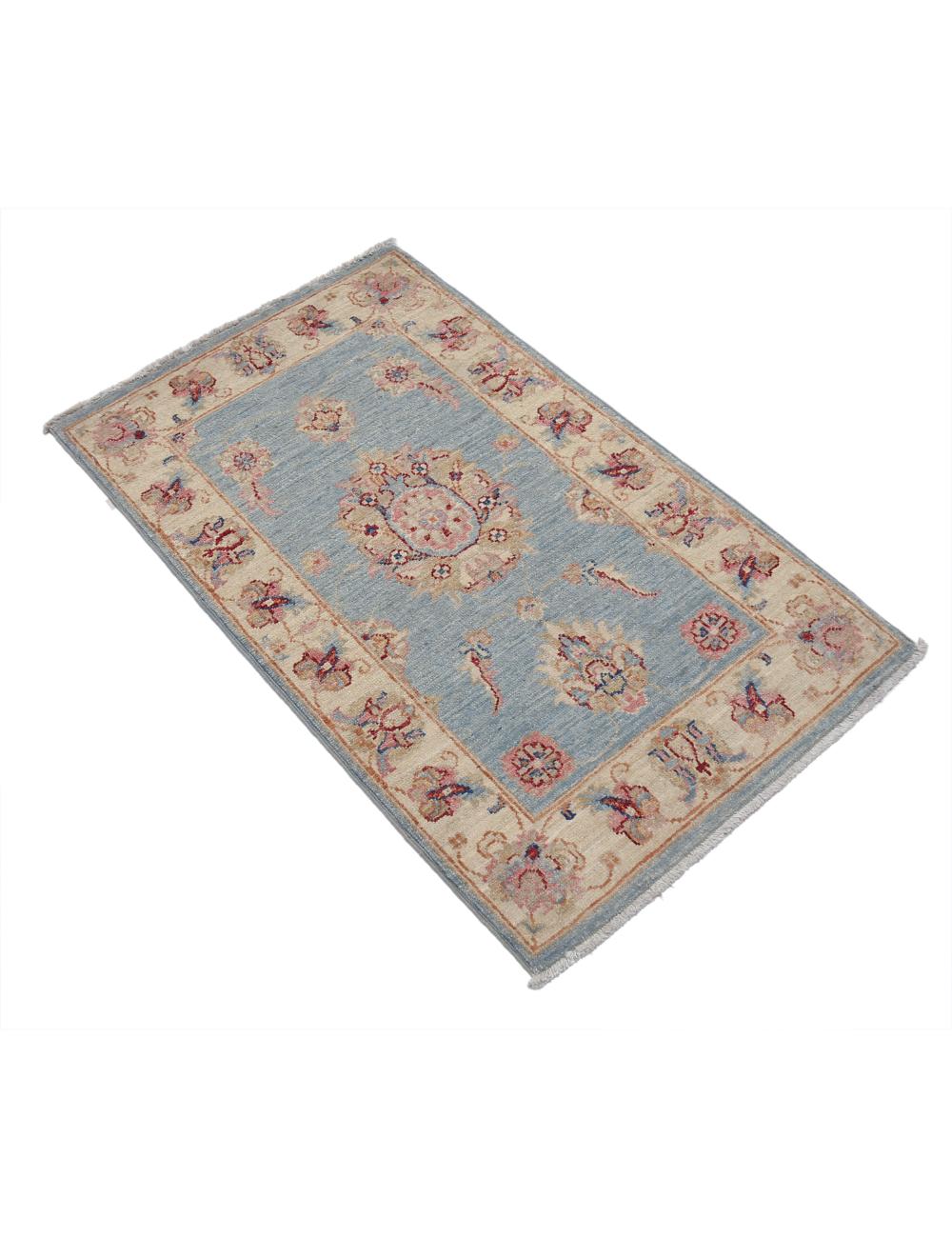 Hand Knotted Ziegler Farhan Wool Rug - 2'0'' x 3'4'' Arteverk Arteverk Rugs