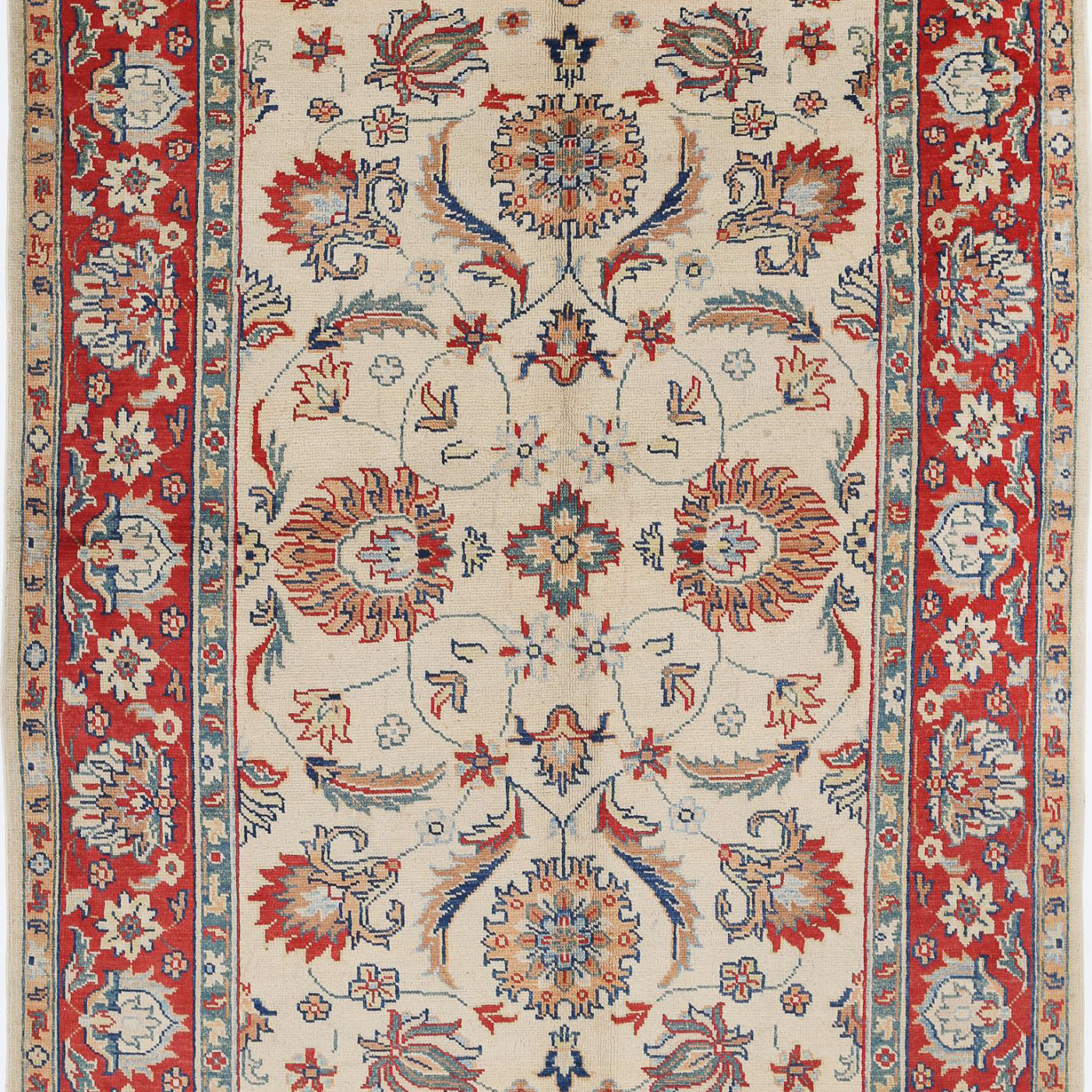 Hand Knotted Ziegler Farhan Gul Wool Rug - 5'7'' x 7'11''