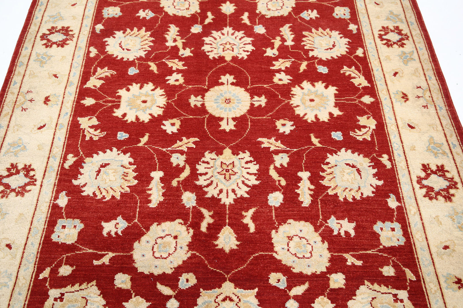 Hand Knotted Ziegler Farhan Gul Wool Rug - 5'1'' x 7'0''