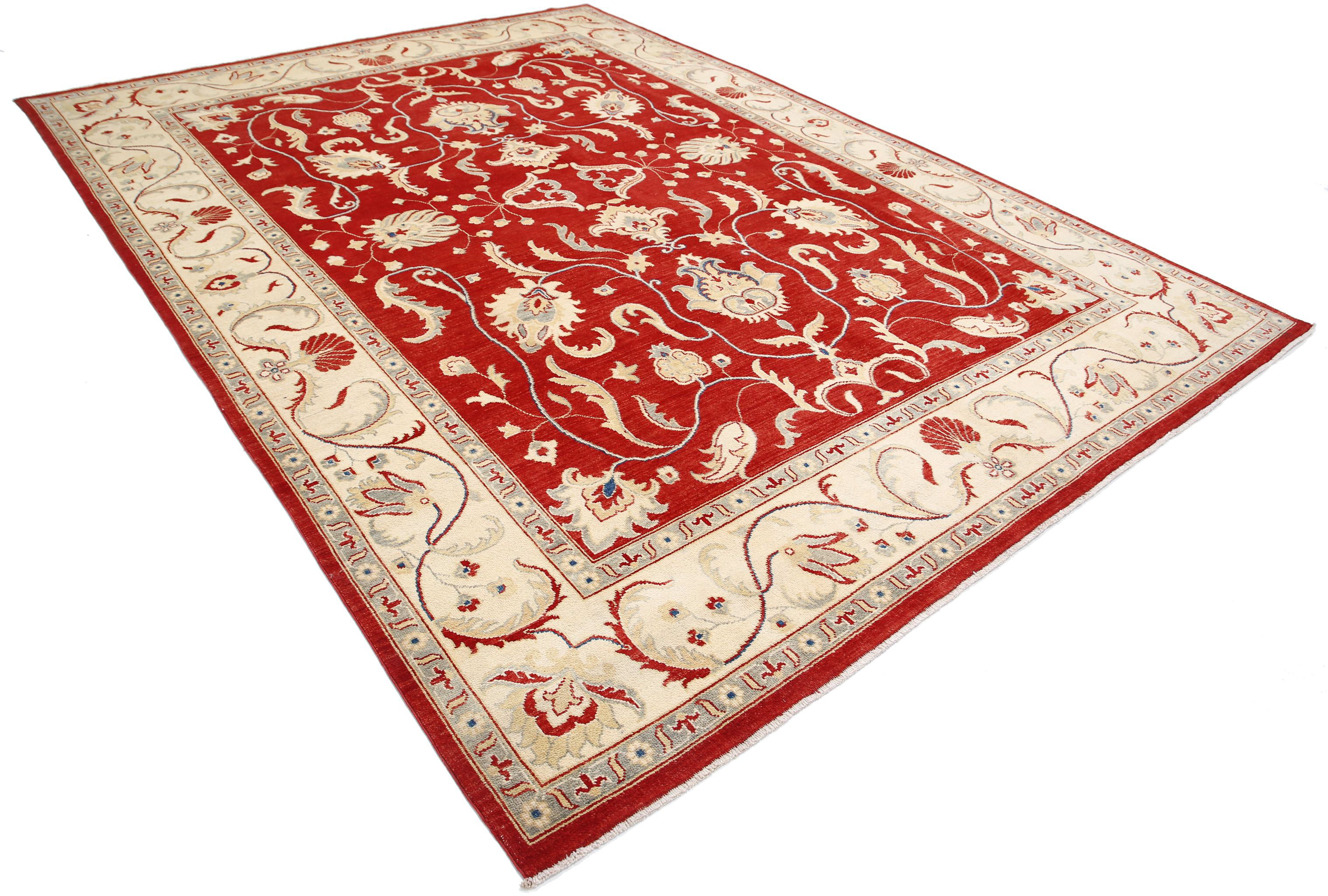 Hand Knotted Ziegler Farhan Gul Wool Rug - 8'10'' x 12'2''