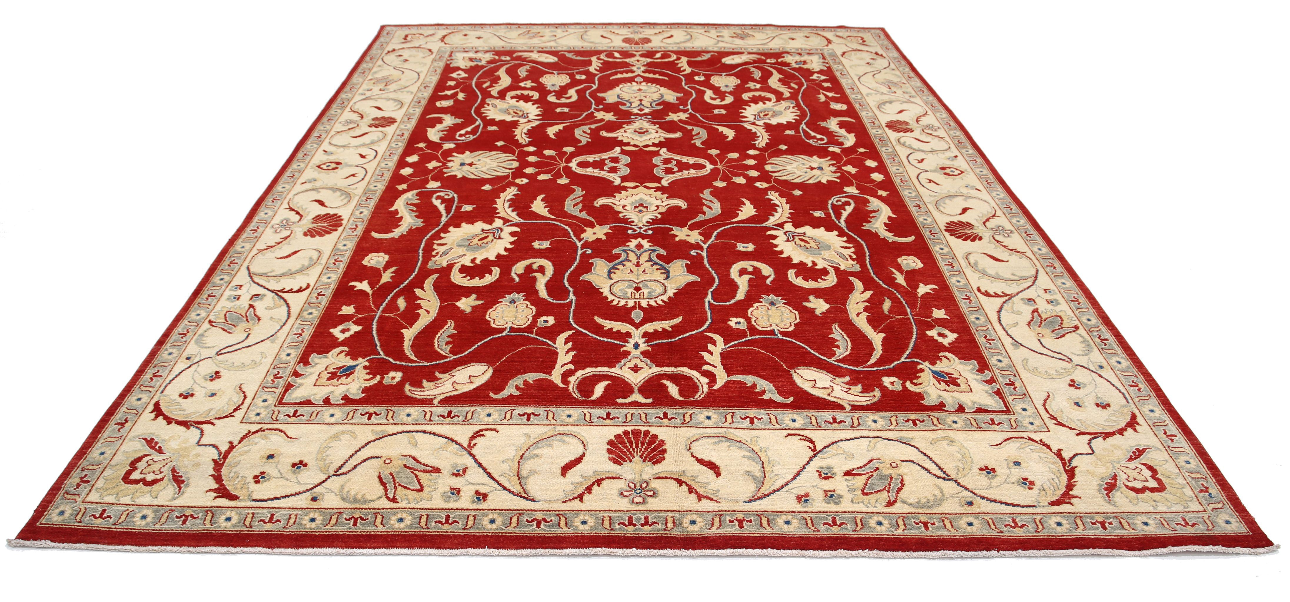 Hand Knotted Ziegler Farhan Gul Wool Rug - 8'10'' x 12'2''