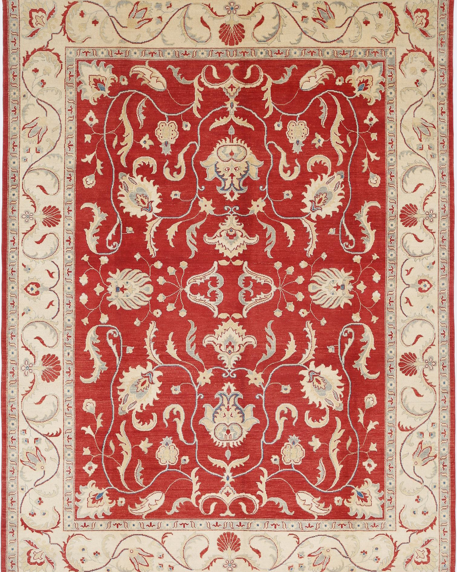 Hand Knotted Ziegler Farhan Gul Wool Rug - 8'10'' x 12'2''
